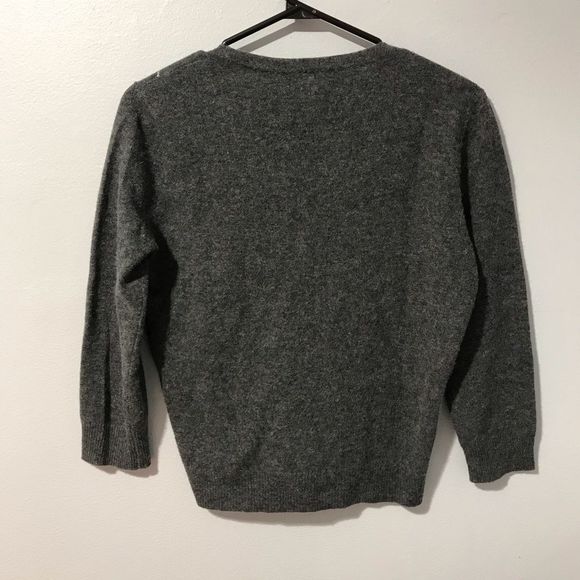 Ideology Wool Rabbit Hair V-neck Sweater Cardigan - Picture 4 of 5